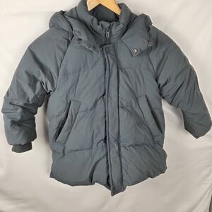Zara Kids Gray Down Feather Puffer Jacket Size 6